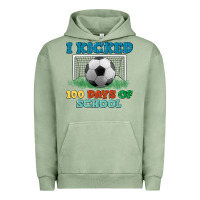 Pigment Oil Green i kicked 100 days of school Urban Hoodie - LillyAllenDesigns