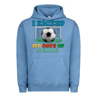 Pigment Pebble Blue i kicked 100 days of school Urban Hoodie - LillyAllenDesigns