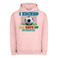 Pigment Salmon i kicked 100 days of school Urban Hoodie - LillyAllenDesigns