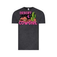 Vintage Black desert cowgirl Vintage Tee - Zillion Design Studio