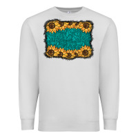 Dove Grey sunflower background Premium Sweatshirt - BarkalooDesign