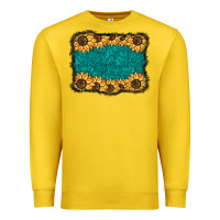 Lemon sunflower background Premium Sweatshirt - BarkalooDesign