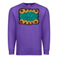 Purple sunflower background Premium Sweatshirt - BarkalooDesign