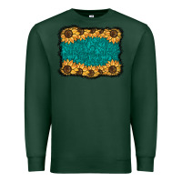 Sports Green sunflower background Premium Sweatshirt - BarkalooDesign