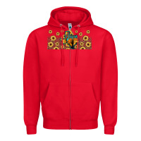 Red texas map Zipper Hoodie - JahusDesignShop