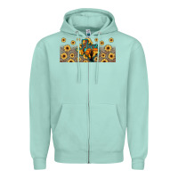 Seafoam texas map Zipper Hoodie - JahusDesignShop