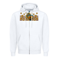 White texas map Zipper Hoodie - JahusDesignShop