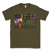 Army Green teacher of monster Classic Tee - CowhideDigitalArt