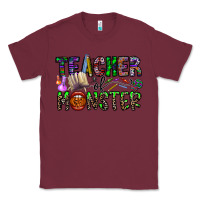 Burgundy teacher of monster Classic Tee - CowhideDigitalArt