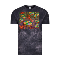 Cloud Black Mardi gras king cake and crawfish Vintage Tee - RanaPortraitStore