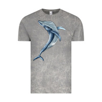 Cloud Rock humpback whale jumping Vintage Tee - BarkalooDesign