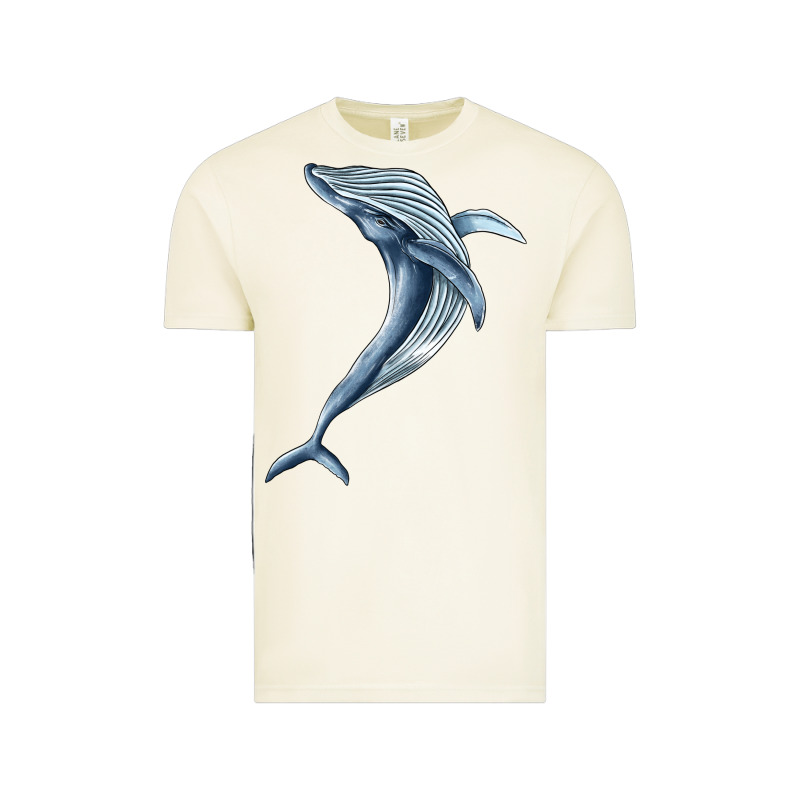 Humpback Whale Jumping Vintage Tee by BarkalooDesign | Teevron