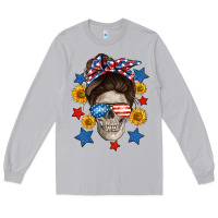 Moon Dust American mom skull Long Sleeve Tee - Neo Western