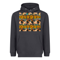 Smoke seamless poultry farm sunflowers chicken coop tumbler Heavyweight Hoodie - Artiststas