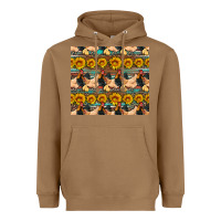 Toasted Coconut seamless poultry farm sunflowers chicken coop tumbler Heavyweight Hoodie - Artiststas