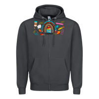 Smoke teacher life rainbow frosted Zipper Hoodie - JahusDesignShop