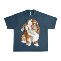 Midnight Navy cute bunny Urban Heavy Tee - RanaPortraitStore