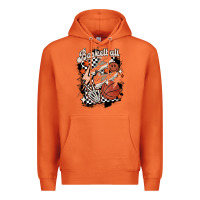 Carrot checkered retro basketball Premium Hoodie - MaliasSmallBusiness