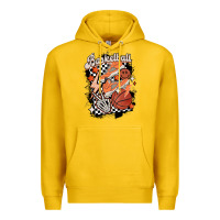 Lemon checkered retro basketball Premium Hoodie - MaliasSmallBusiness