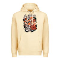 Pina Colada checkered retro basketball Premium Hoodie - MaliasSmallBusiness