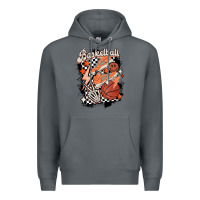 Rock checkered retro basketball Premium Hoodie - MaliasSmallBusiness