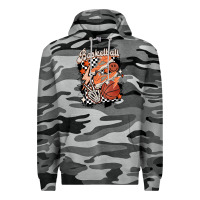 Slate Camo checkered retro basketball Premium Hoodie - MaliasSmallBusiness