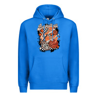True Royal checkered retro basketball Premium Hoodie - MaliasSmallBusiness