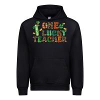 Black one lucky teacher Urban Hoodie - LillyAllenDesigns