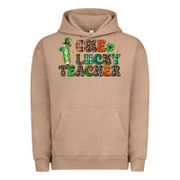 Pigment Burro one lucky teacher Urban Hoodie - LillyAllenDesigns