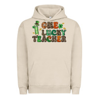 Pigment French Oak one lucky teacher Urban Hoodie - LillyAllenDesigns