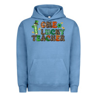 Pigment Pebble Blue one lucky teacher Urban Hoodie - LillyAllenDesigns