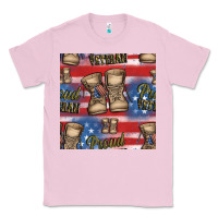 Bubblegum Pink proud veteran seamless pattern Classic Tee - HRA Design Shop
