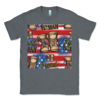 Charcoal Heather proud veteran seamless pattern Classic Tee - HRA Design Shop