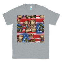 Heather Grey proud veteran seamless pattern Classic Tee - HRA Design Shop