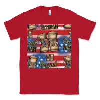 Red proud veteran seamless pattern Classic Tee - HRA Design Shop