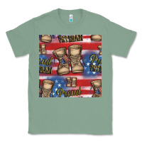Sage proud veteran seamless pattern Classic Tee - HRA Design Shop