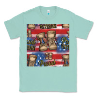Seafoam proud veteran seamless pattern Classic Tee - HRA Design Shop
