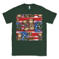 Sports Green proud veteran seamless pattern Classic Tee - HRA Design Shop
