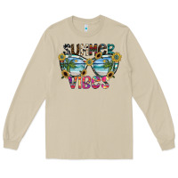 Mushroom summer vibes Long Sleeve Tee - SublimationCraftShop