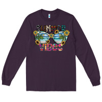 Plum summer vibes Long Sleeve Tee - SublimationCraftShop