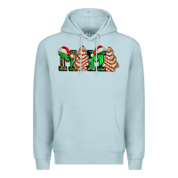 Blue Mist mama with christmas tree cake ado Premium Hoodie - AdoDesignShop