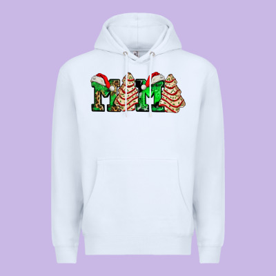 Mama With Christmas Tree Cake Ado Premium Hoodie Designed By Adodesignshop