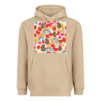 Mushroom back to school seamless pattern 6 (3600x3600) Heavyweight Hoodie - AdoDesignShop