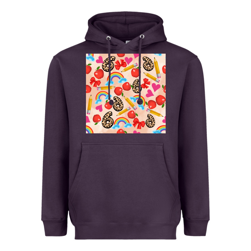 Back To School Seamless Pattern 6 (3600x3600) Heavyweight Hoodie by AdoDesignShop | Teevron
