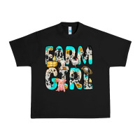 Black farm girl Urban Heavy Tee - Zillion Design Studio