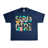 Navy farm girl Urban Heavy Tee - Zillion Design Studio