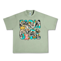 Oil Green farm girl Urban Heavy Tee - Zillion Design Studio
