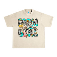 Sandshell farm girl Urban Heavy Tee - Zillion Design Studio