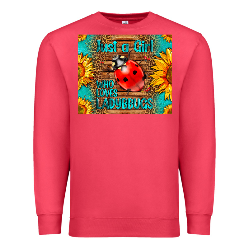 Just A Girl Who Loves Ladybugs Premium Sweatshirt by LillyAllenDesigns | Teevron