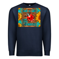 Navy just a girl who loves ladybugs Premium Sweatshirt - LillyAllenDesigns